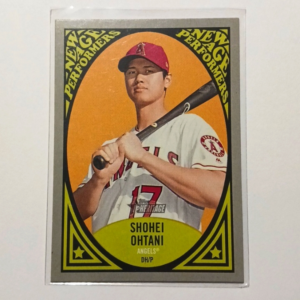 Shohei Ohtani 2019 Topps Heritage Baseball Trading Card #eshopchicago Angels